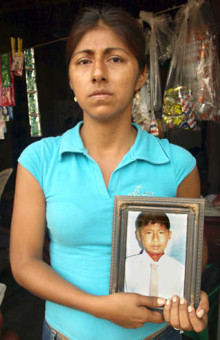Jenny Bohórquez, madre del menor asesinado